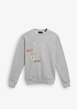 D.Franklin Crewneck Racing Club Sweatshirt Grey|Damen Sweatshirts|Sweatshirts
