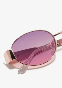 D.Franklin Cuprum Round Rose Gold / Gradient Pink|Damen Ovale Sonnenbrillen|Ovale Sonnenbrillen