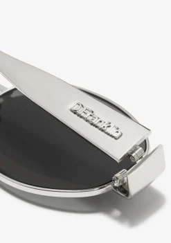 D.Franklin Cuprum Round Silver / Black|Damen Ovale Sonnenbrillen|Ovale Sonnenbrillen