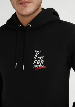 D.Franklin D Is Not For Doctor Hoodie Black|Herren Sweatshirts