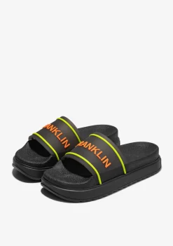 D.Franklin Dana Slide Summer Club Black|Damen Sandalen