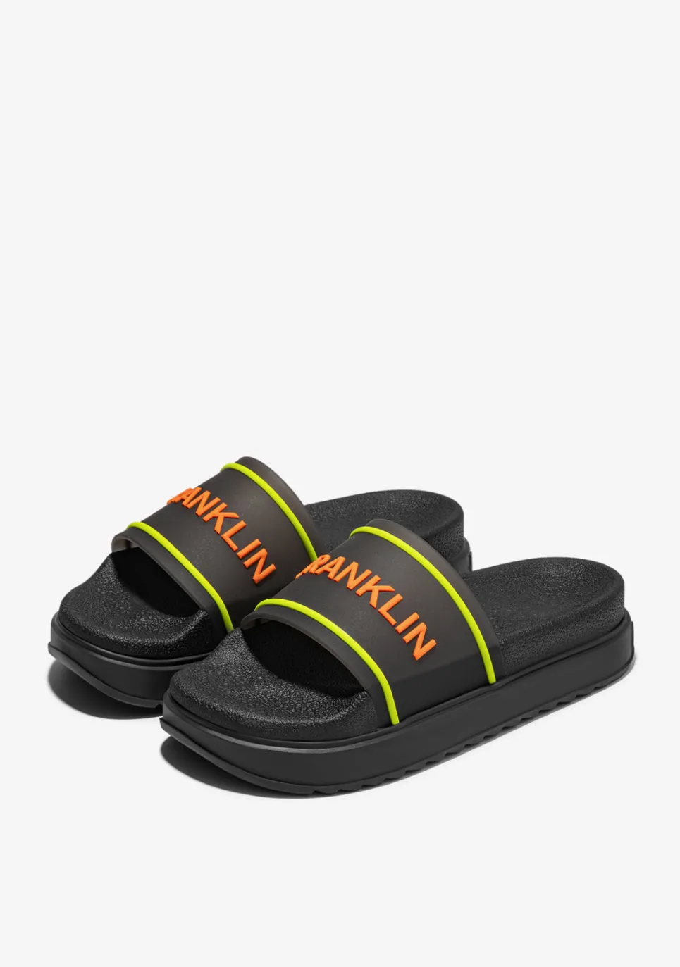 D.Franklin Dana Slide Summer Club Black|Damen Sandalen