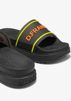 D.Franklin Dana Slide Summer Club Black|Damen Sandalen