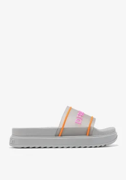 D.Franklin Dana Slide Summer Club Silver|Damen Sandalen