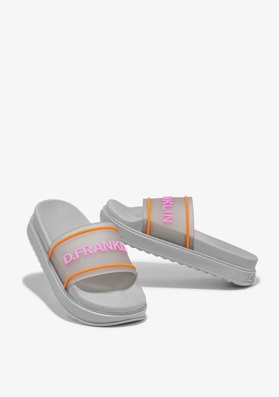 D.Franklin Dana Slide Summer Club Silver|Damen Sandalen