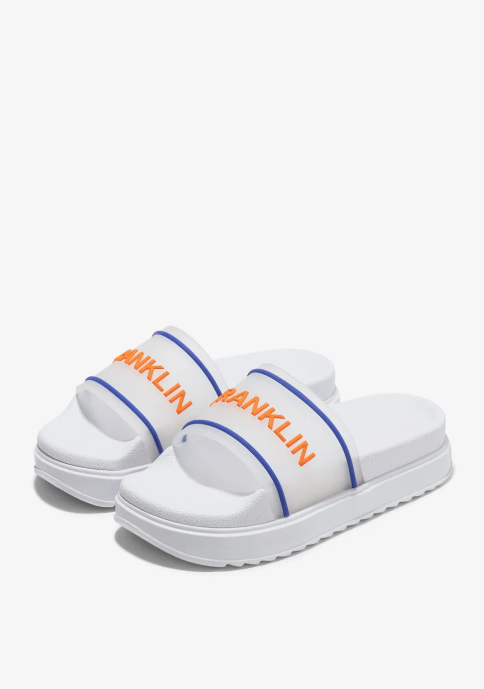 D.Franklin Dana Slide Summer Club White|Damen Sandalen