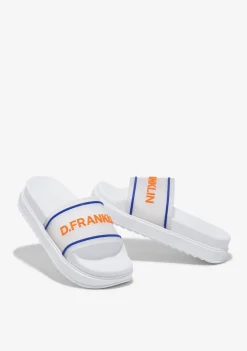 D.Franklin Dana Slide Summer Club White|Damen Sandalen