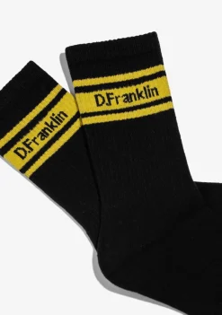 D.Franklin DF 3 Stripes Socks Black|Damen Socken|Socken