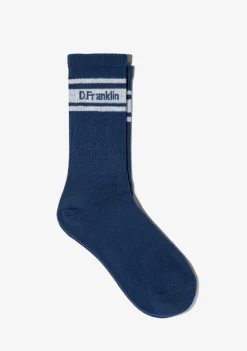 D.Franklin DF 3 Stripes Socks Blue|Damen Socken|Socken