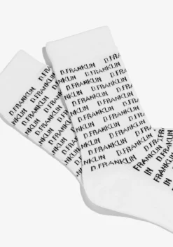 D.Franklin DF Capital Socks White|Damen Socken|Socken