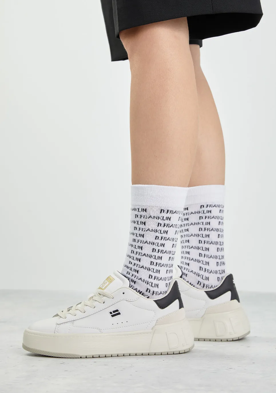 D.Franklin DF Capital Socks White|Damen Socken|Socken