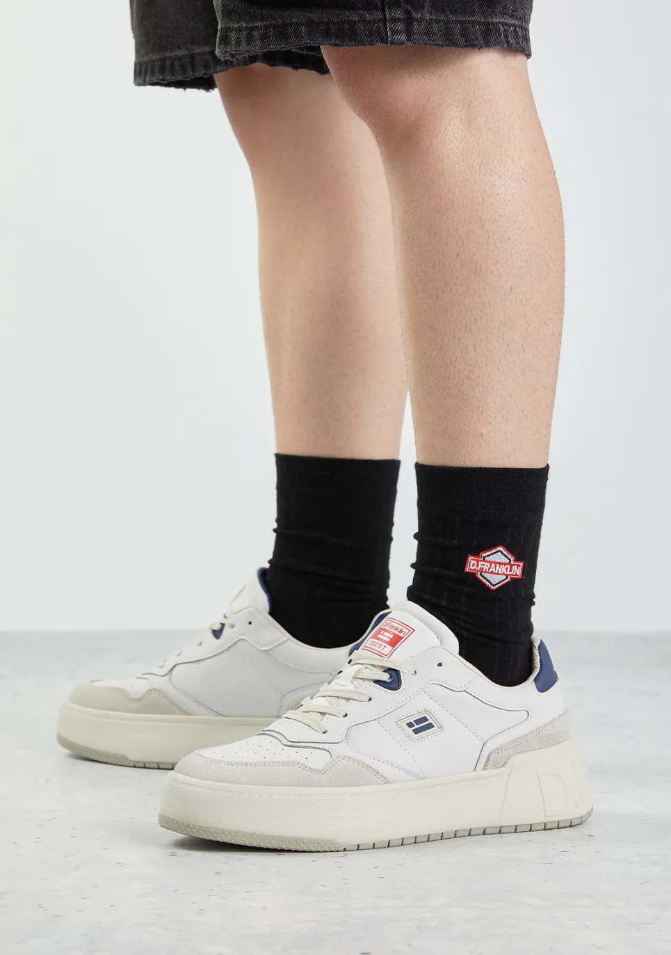 D.Franklin DF Patch Socks Black|Damen Socken|Socken