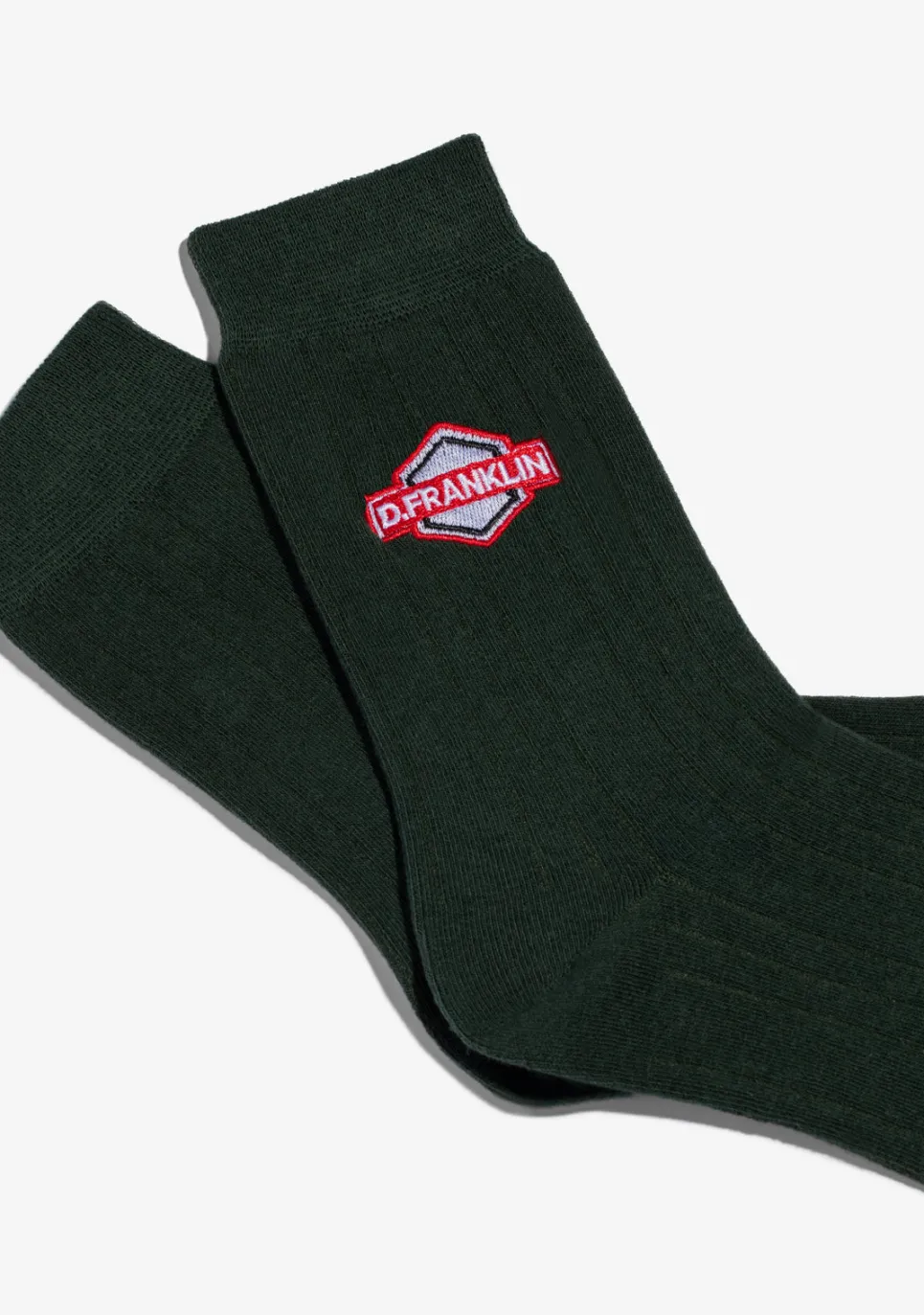 D.Franklin DF Patch Socks Green|Damen Socken|Socken