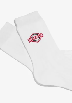 D.Franklin DF Patch Socks White|Damen Socken|Socken
