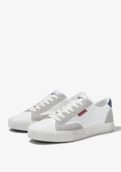 D.Franklin Echo Basic White Canvas / Red|Herren Sneakers