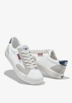 D.Franklin Echo Basic White Canvas / Red|Herren Sneakers