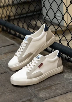 D.Franklin Echo Basic White Canvas / Red|Herren Sneakers