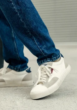 D.Franklin Echo Basic White Canvas / Red|Herren Sneakers