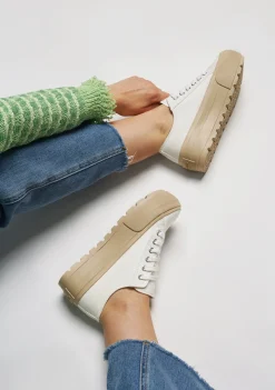 D.Franklin Eclipse Recycled White V.2|Damen Plattform-Sneakers|Sneakers