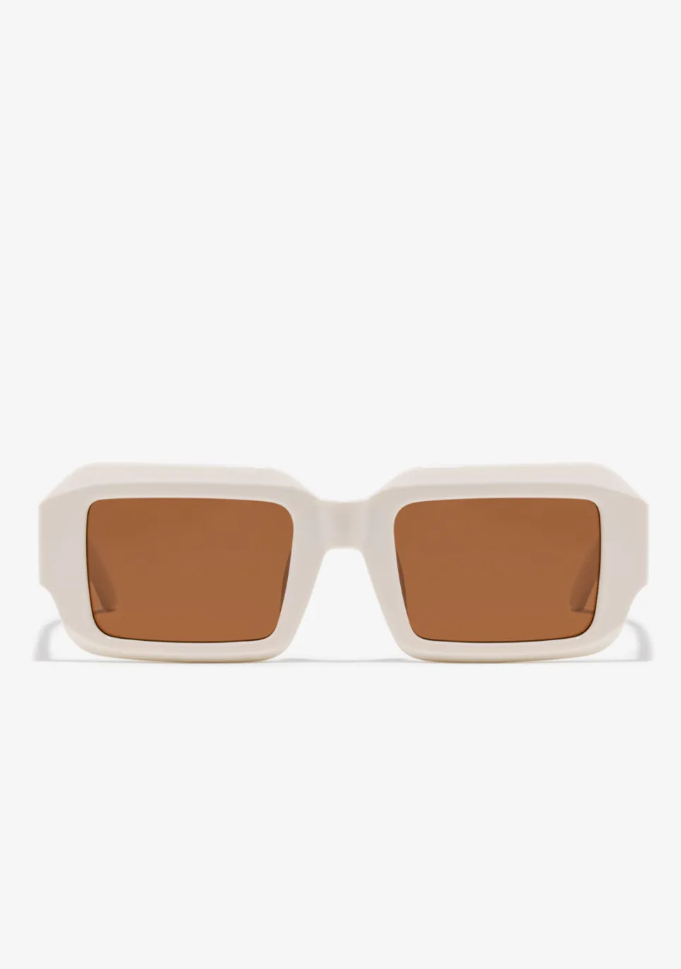 D.Franklin Emblem GEO White Ivory / Brown|Damen Polarisierte Sonnenbrillen