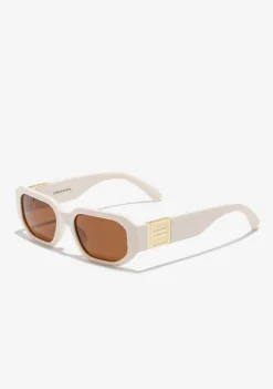 D.Franklin Emblem HEX White Ivory / Brown|Damen Polarisierte Sonnenbrillen