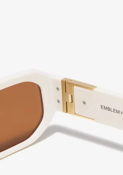 D.Franklin Emblem HEX White Ivory / Brown|Damen Polarisierte Sonnenbrillen