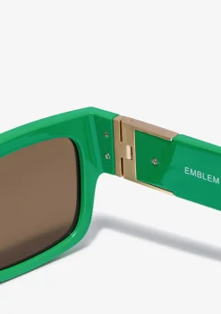D.Franklin Emblem SQ Green / Tea|Damen Polarisierte Sonnenbrillen