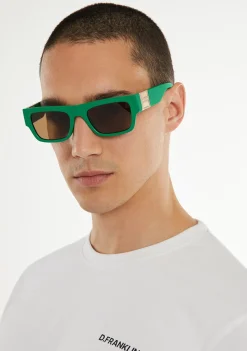 D.Franklin Emblem SQ Green / Tea|Damen Polarisierte Sonnenbrillen