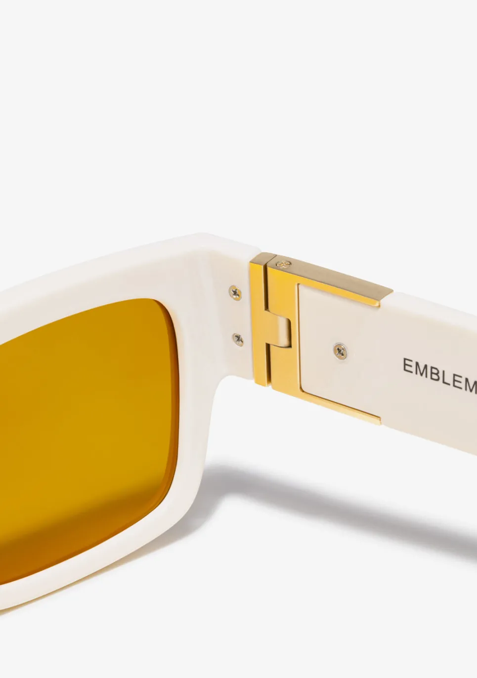 D.Franklin Emblem SQ White Ivory / Yellow|Damen Polarisierte Sonnenbrillen