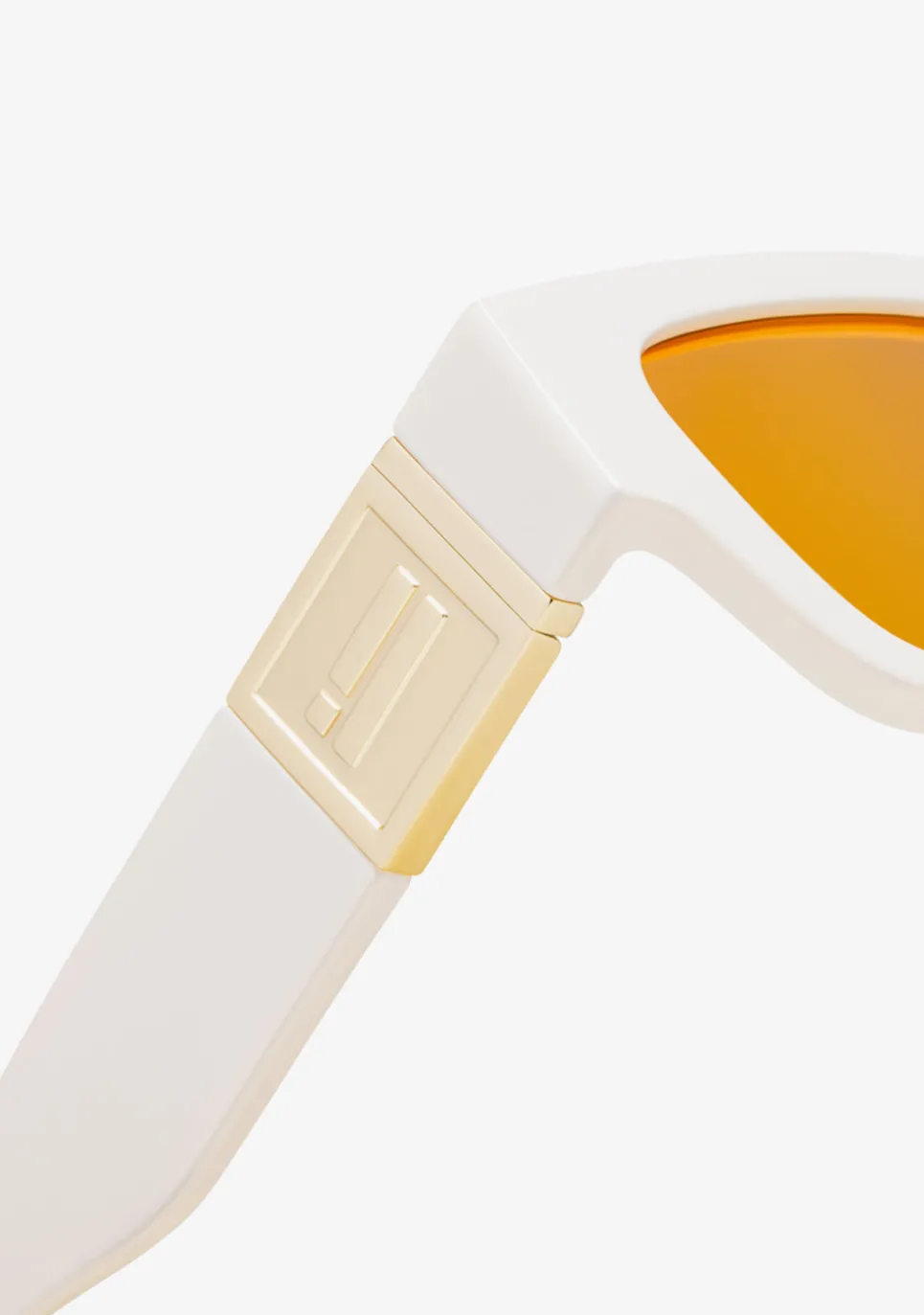 D.Franklin Emblem SQ White Ivory / Yellow|Damen Polarisierte Sonnenbrillen