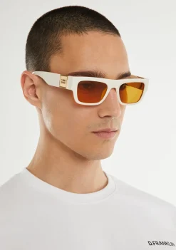 D.Franklin Emblem SQ White Ivory / Yellow|Damen Polarisierte Sonnenbrillen