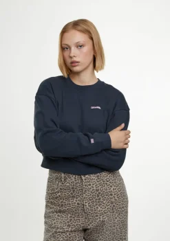 D.Franklin Eternity Crop Sweatshirt Grey|Damen Sweatshirts