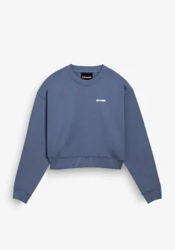 D.Franklin Eternity Crop Sweatshirt Blue|Damen Sweatshirts