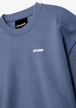 D.Franklin Eternity Crop Sweatshirt Blue|Damen Sweatshirts