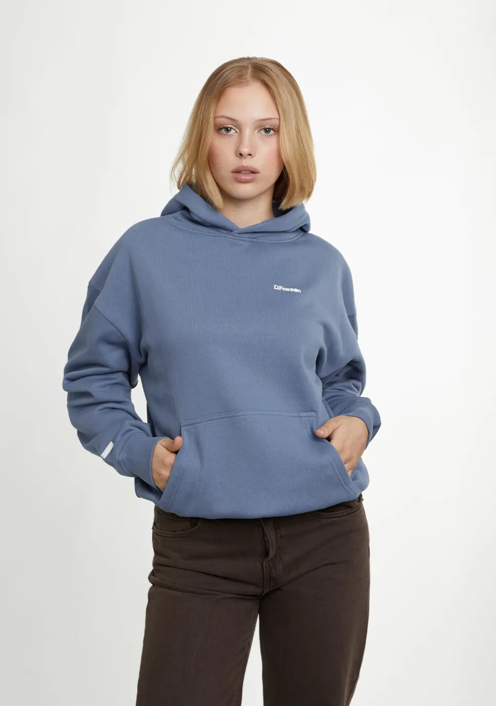 D.Franklin Eternity Oversize Hoodie Blue|Damen Sweatshirts|Sweatshirts