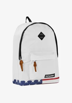 D.Franklin Flag Backback White|Damen Rucksäcke|Backpack
