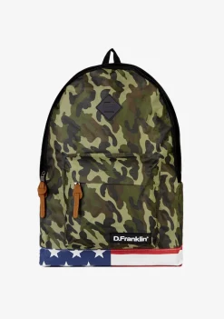 D.Franklin Flag Backpack Camo|Damen Rucksäcke|Backpack