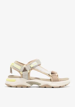 D.Franklin Flame Sandal Strips Gold|Damen Sandalen