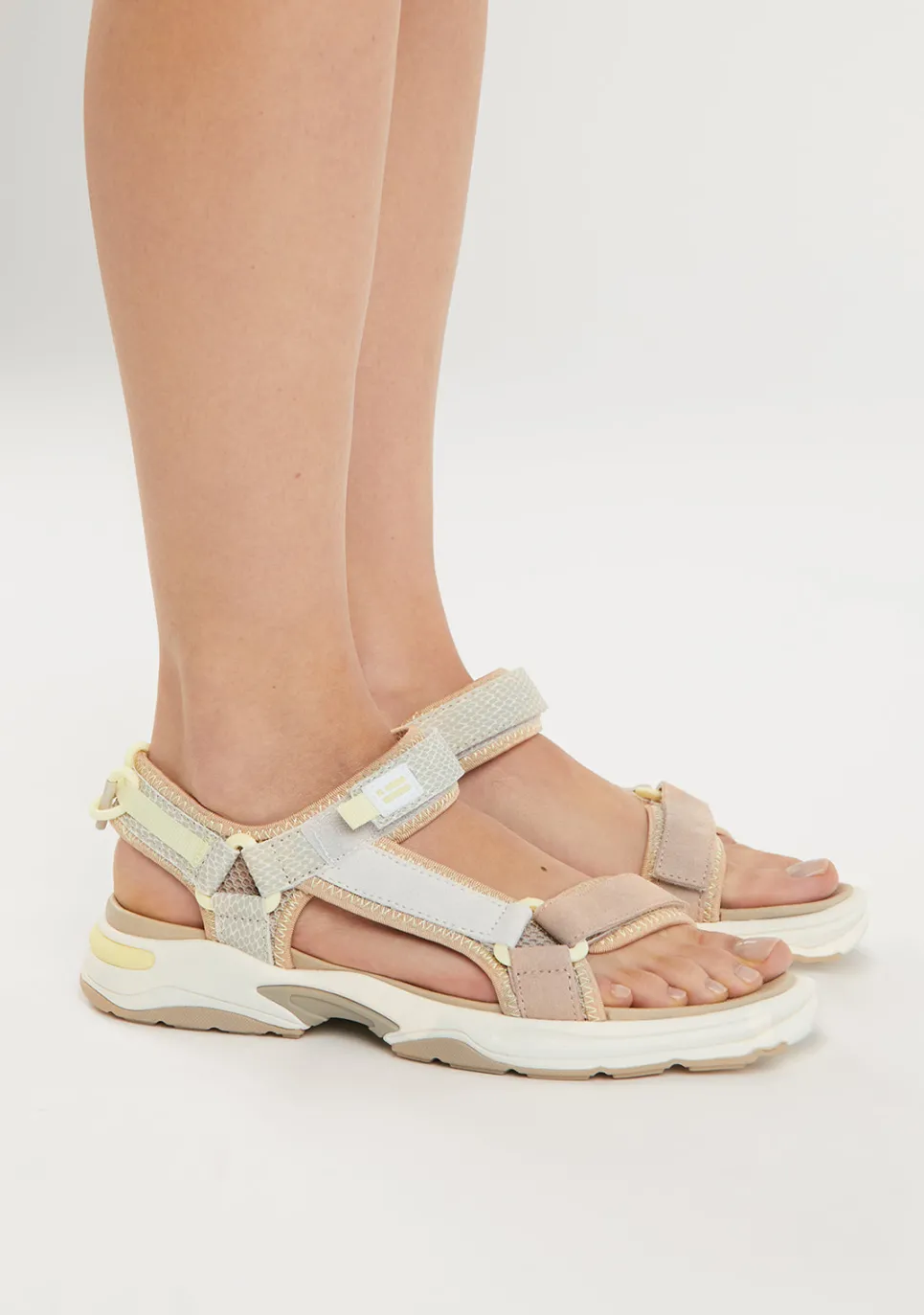 D.Franklin Flame Sandal Strips Gold|Damen Sandalen