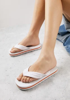 D.Franklin Flop Summer Club White|Damen Sandalen