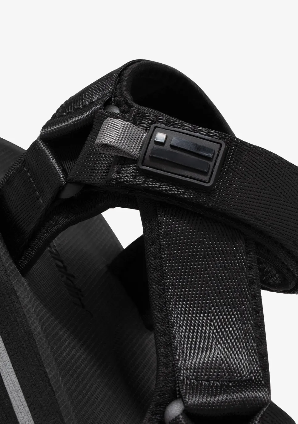 D.Franklin Forest High Strips Full Black|Damen Sandalen