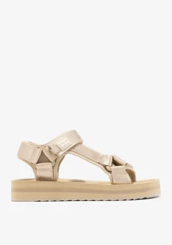 D.Franklin Forest High Strips Gold|Damen Sandalen