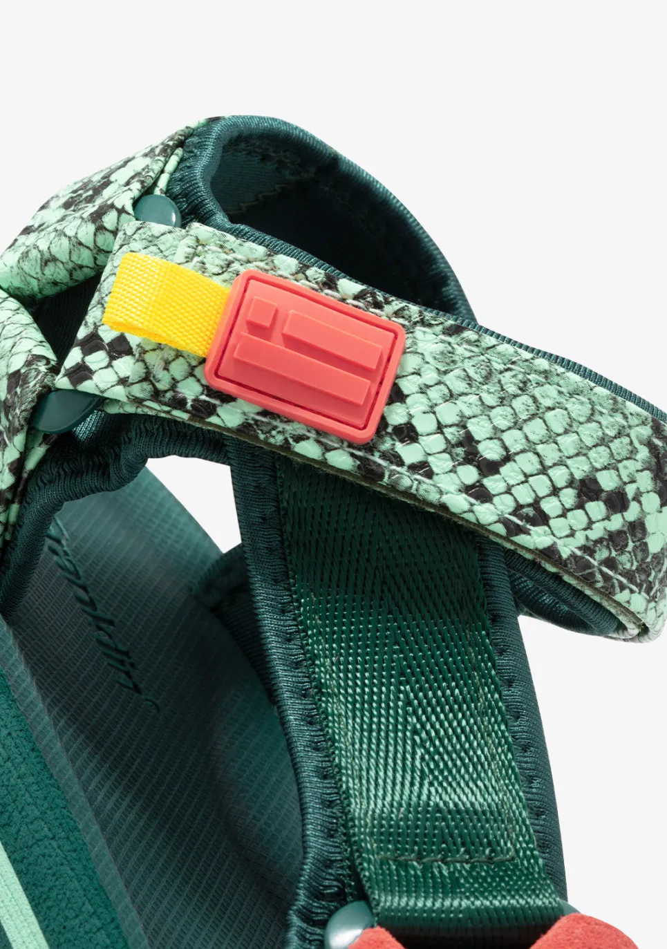 D.Franklin Forest High Strips Green|Damen Sandalen