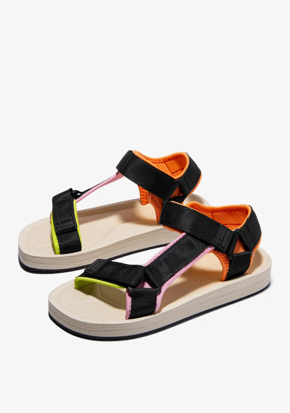 D.Franklin Forest Neo Black / Beige|Damen Sandalen