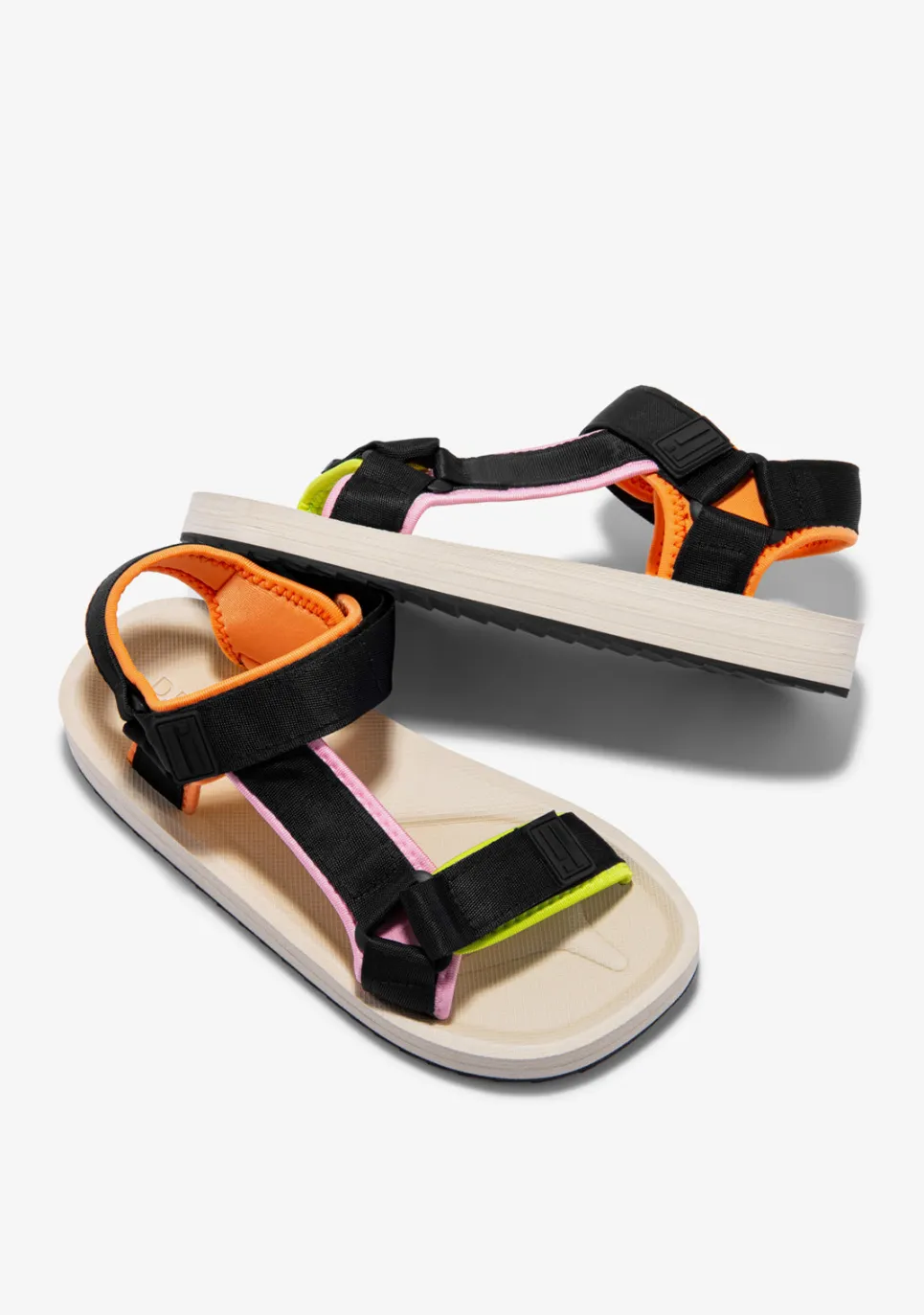 D.Franklin Forest Neo Black / Beige|Damen Sandalen