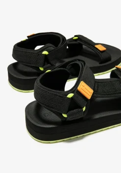 D.Franklin Forest Neo Black / Orange|Damen Sandalen