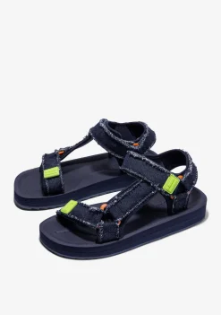 D.Franklin Forest Neo Denim / Lime|Damen Sandalen