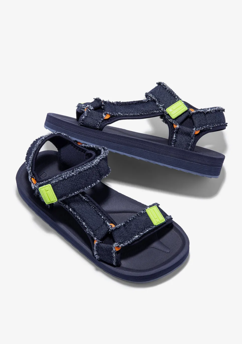D.Franklin Forest Neo Denim / Lime|Damen Sandalen