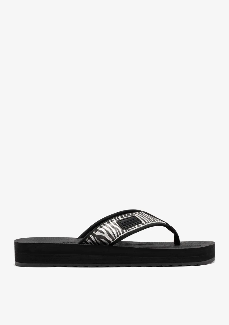 D.Franklin Forest Neo Slides Animal Print Black|Damen Sandalen