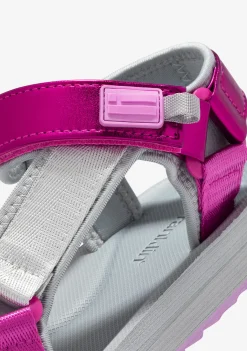 D.Franklin Forest Neo Strips Fuchsia|Damen Sandalen
